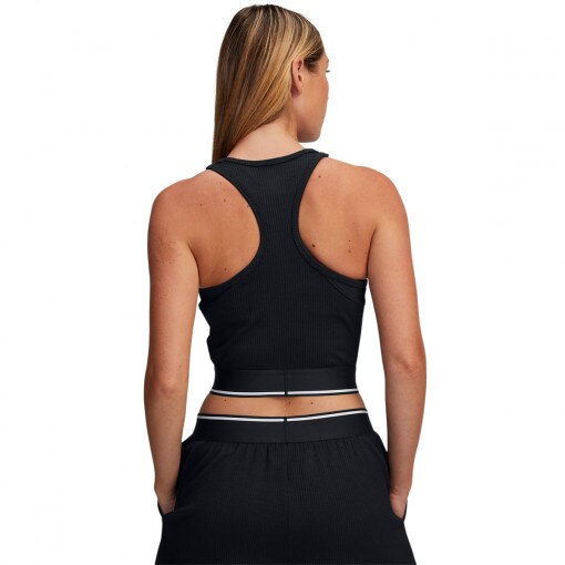 Damski top treningowy Under Armour UA Meridian Rib Branded Tank - czarny