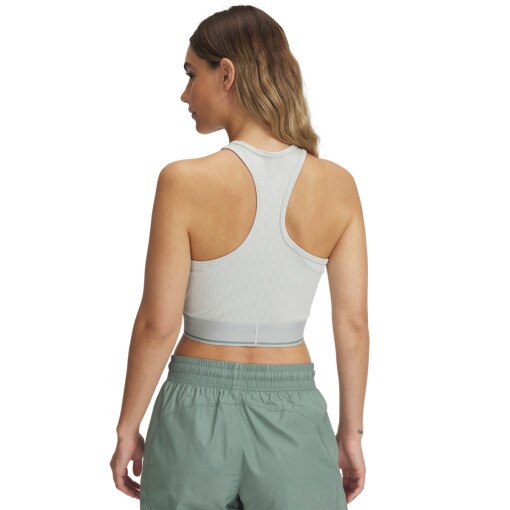 Damski top treningowy Under Armour UA Meridian Rib Branded Tank - zielony