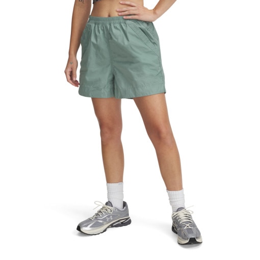 UNDER ARMOUR Damskie spodenki treningowe Under Armour UA Unstoppable Utility Short  zielone Zielony