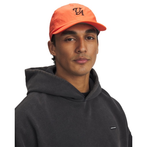 UNDER ARMOUR Męska czapka z daszkiem Under Armour M's Sportwear Nylon Snapback  pomarańczowa Pomarańczowy