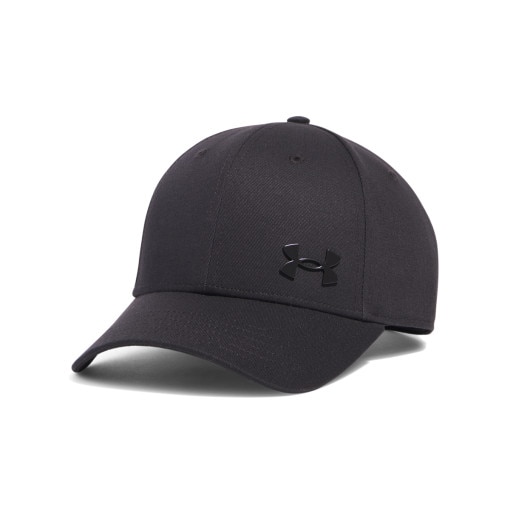 UNDER ARMOUR Męska czapka z daszkiem Under Armour M's Sportwear Metal ADJ  czarna Czarny