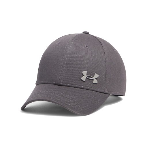 UNDER ARMOUR Męska czapka z daszkiem Under Armour M's Sportwear Metal ADJ  szara Szary