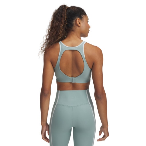 Biustonosz treningowy Under Armour Infinity Mid Piped - zielony