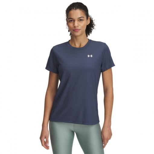 UNDER ARMOUR Damska koszulka treningowa Under Armour Tech Rib SSC  szara Szary