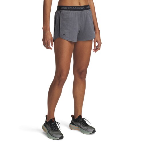 Damskie spodnie treningowe Under Armour Tech Play Up Shorts - szare