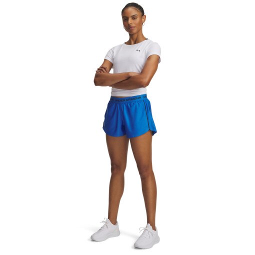 UNDER ARMOUR Damskie spodenki treningowe Under Armour Tech Play Up Shorts niebieskie Niebieski