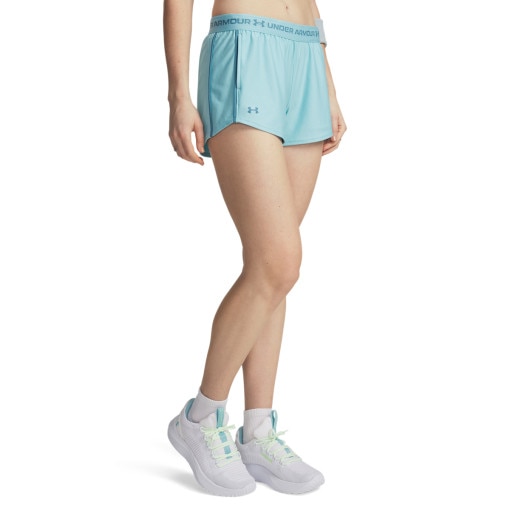 Damskie spodenki treningowe Under Armour Tech Play Up Shorts - niebieskie