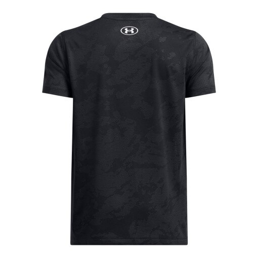 Chłopięca koszulka treningowa Under Armour UA Tech Vent Jacquard Short Sleeve - czarna