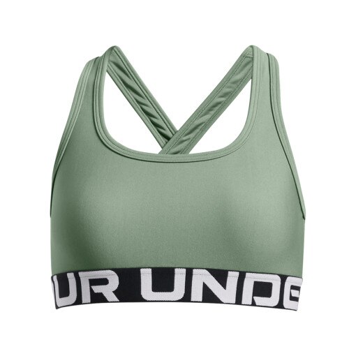 UNDER ARMOUR Dziewczęcy biustonosz treningowy Under Armour G Crossback Bra  zielony Zielony