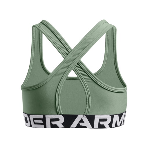 Dziewczęcy biustonosz treningowy Under Armour G Crossback Bra - zielony