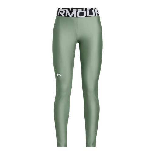 UNDER ARMOUR Dziewczęce legginsy treningowe Under Armour HG Legging  zielone Zielony