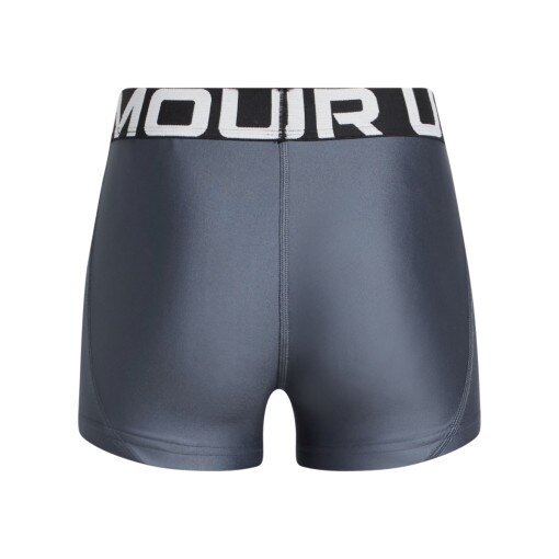 Dziewczęce krótkie legginsy treningowe Under Armour G HeatGear Shorty - szare