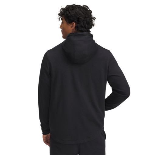 Męska bluza dresowa nierozpinana z kapturem Under Armour UA Rival Terry Logo Hood - czarna