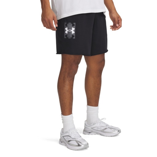 Męskie spodenki dresowe Under Armour UA Rival Terry Logo 8 in Short - czarne