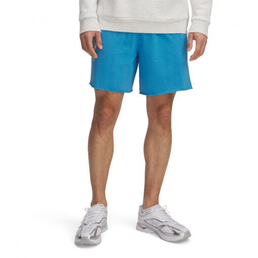 Męskie spodenki dresowe Under Armour UA Rival Terry Logo 8 in Short - niebieskie