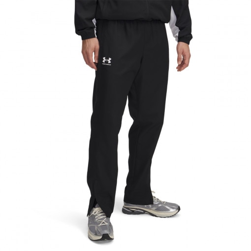 Męskie spodnie casual tkaninowe Under Armour UA Rival Woven Windbreaker Pant - czarne