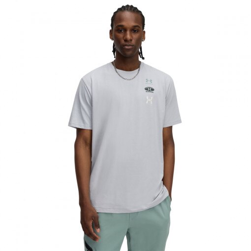 UNDER ARMOUR Męski tshirt z nadrukiem Under Armour UA Evol Logo  szary Szary