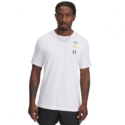 UNDER ARMOUR Męski tshirt z nadrukiem Under Armour UA Evol Logo  biały Biały