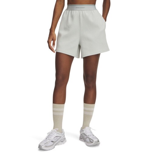 Damskie spodenki treningowe Under Armour UA Meridian Rib Short - zielone
