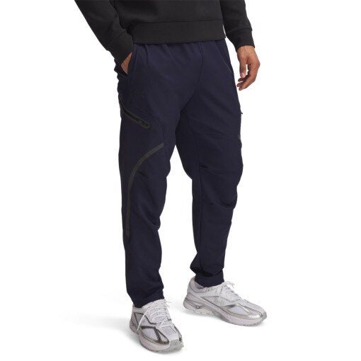 Męskie spodnie treningowe cargo UA Unstoppable Cargo Pant - granatowe