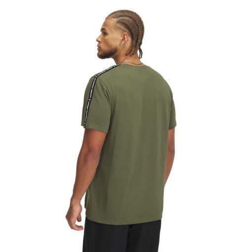 Męski t-shirt Under Armour UA Icon HWT Tee Taping - khaki