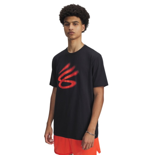 UNDER ARMOUR Męska koszulka do koszykówki Under Armour Curry Playable Tee 1  czarna Czarny