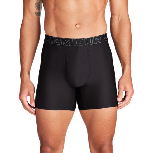 UNDER ARMOUR Męska bielizna treningowa (3pack) Under Armour M UA Perf Tech Mesh 6in  czarna Czarny