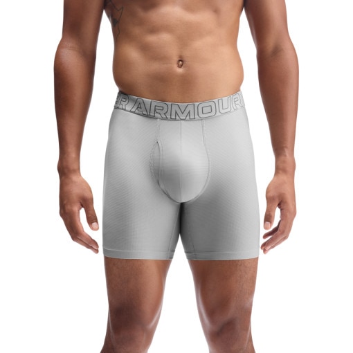  UNDER ARMOUR Męska bielizna treningowa (3pack) Under Armour M UA Perf Tech Mesh 6in  szara Szary