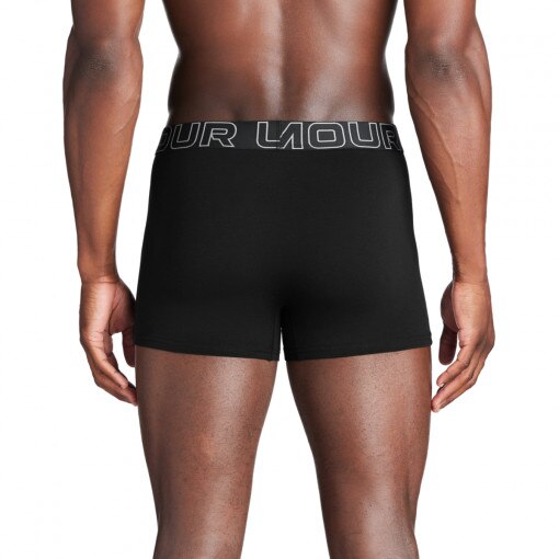 Męska bielizna treningowa (3-pack) Under Armour M UA Perf Cotton 3in - czarna