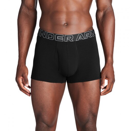 UNDER ARMOUR Męska bielizna treningowa (3pack) Under Armour M UA Perf Cotton 3in  czarna Czarny