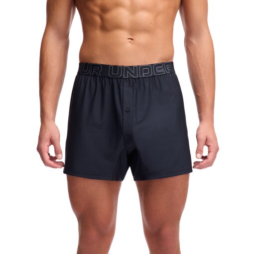  UNDER ARMOUR Męskie bokserki treningowe (3pack) Under Armour UA Performance Tech Mesh 6”  czarne Czarny
