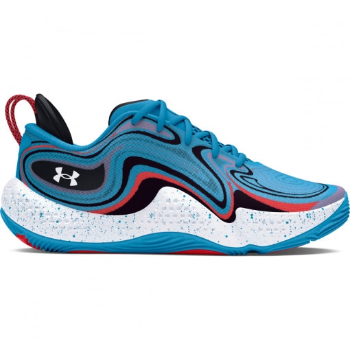 UNDER ARMOUR Buty uniseks do koszykówki Under Armour UA Spawn 6 MM  niebieskie Niebieski