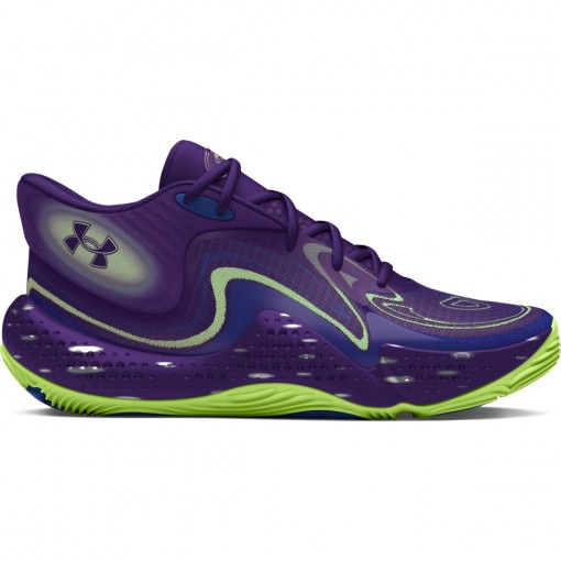 UNDER ARMOUR Buty do koszykówki uniseks Under Armour UA Spawn 6 Mid Start Of Season  fioletowe Fioletowy