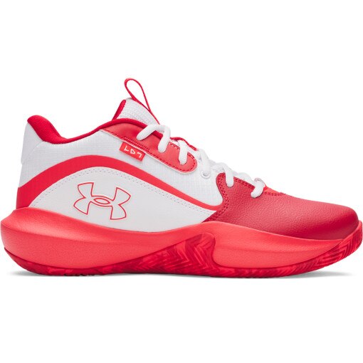 UNDER ARMOUR Buty do koszykówki uniseks Under Armour UA Lockdown 7  czerwone Czerwony