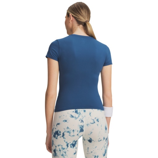 Damska koszulka treningowa Under Armour Meridian Core SS - niebieska