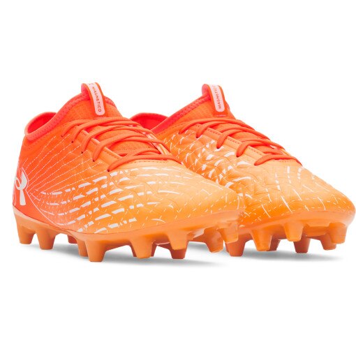 Buty piłkarskie korki uniseks Under Armour UA U Magnetico Select 5 FG - pomarańczowe