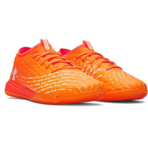 Buty piłkarskie halówki uniseks Under Armour UA Magnetico Select 5 Indoor - pomarańczowe