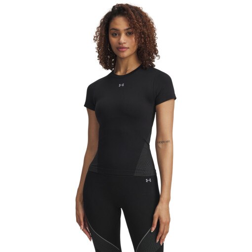 UNDER ARMOUR Damska koszulka treningowa Under Armour UA Vanish Seamless SS  czarna Czarny