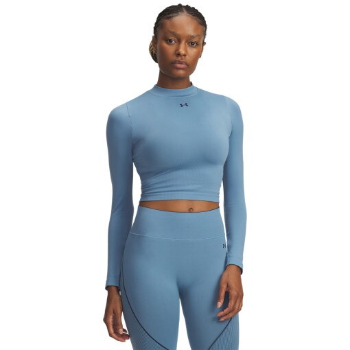 UNDER ARMOUR Damski longlseeve treningowy Under Armour UA Vanish Seamless LS  niebieski Niebieski