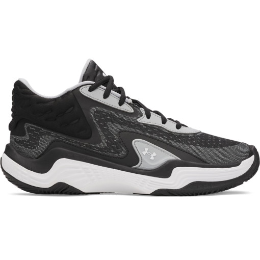 UNDER ARMOUR Buty do koszykówki uniseks Under Armour UA Spawn 7 Mid  czarne Czarny