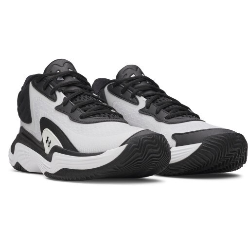 Buty do koszykówki uniseks Under Armour UA Spawn 7 Mid - białe