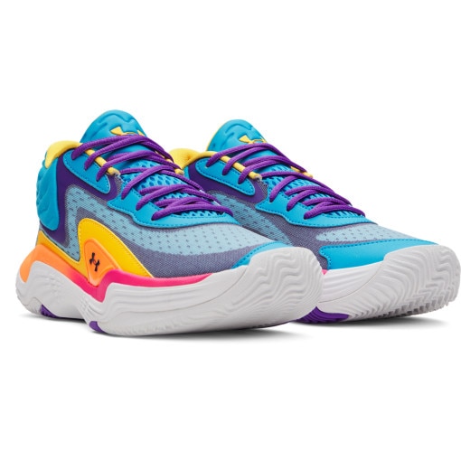 Buty do koszykówki uniseks Under Armour UA Spawn 7 Mid - multikolor