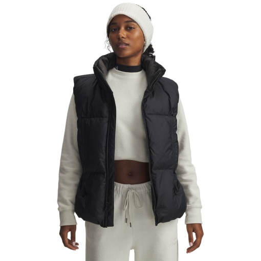  UNDER ARMOUR Damski bezrękawnik puchowy Under Armour Limitless Down Puffer Vest  czarny Czarny