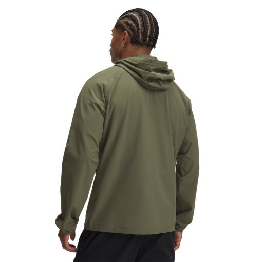 Męska kurtka wiatrówka Under Armour UA Stretch Woven Windbreaker - oliwkowa/khaki