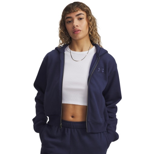 UNDER ARMOUR Damska bluza rozpinana z kapturem Under Armour UA Icon Vida Fleece  granatowa Granatowy