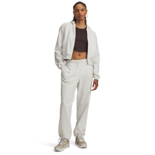 UNDER ARMOUR Damskie dresy joggery Under Armour UA Icon Vida Fleece Jogger  białe Biały