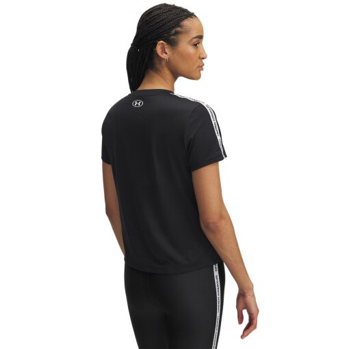 Damska koszulka treningowa Under Armour UA Tech WM Tape SS - czarna