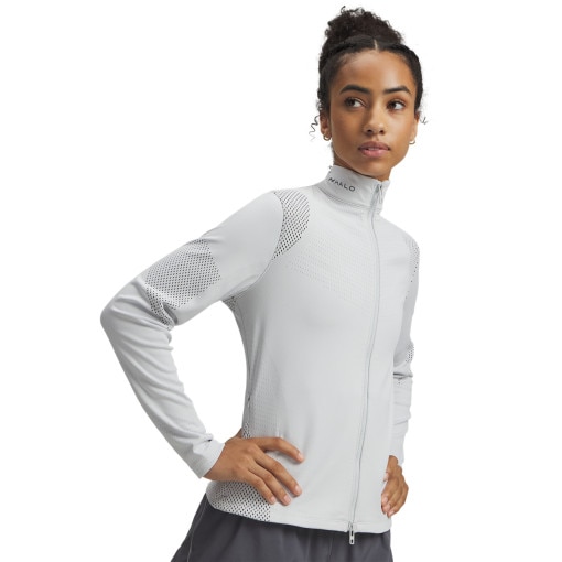 UNDER ARMOUR Damska bluza do biegania Under Armour UA Halo Engineered FZ  szary  Szary