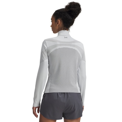 Damska bluza do biegania Under Armour UA Halo Engineered FZ - szary 