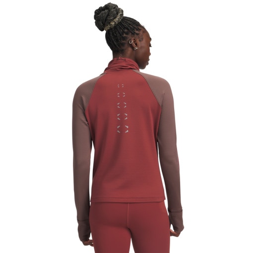 Damski longsleeve do biegania Under Armour UA Halo Run CW Funnel - czerwony